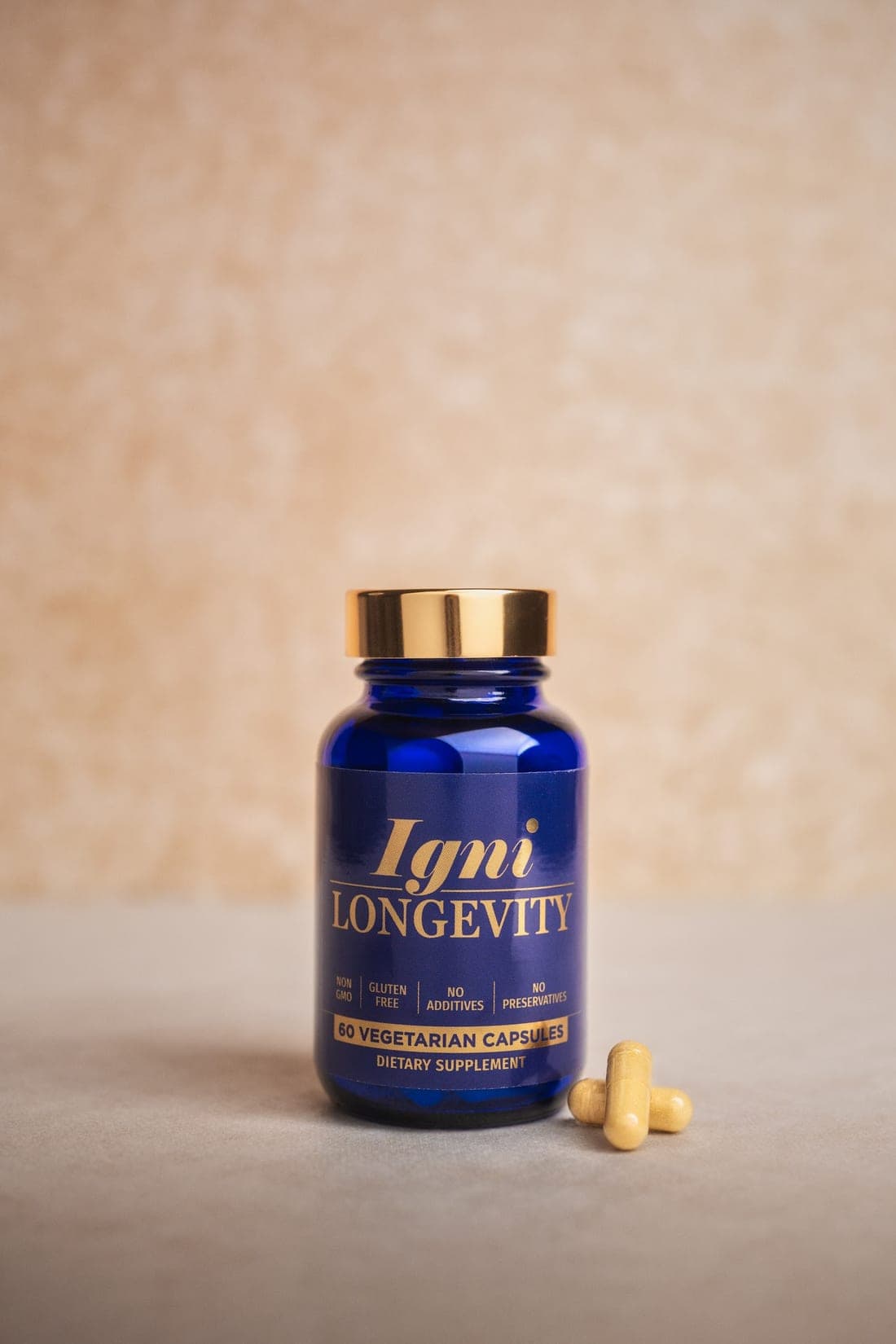 IgniLongevity — premium supplement bottle
